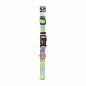 Collar Estampado Corazon Arco Iris Grande LAZER BRITE 3/8"X18"-26"