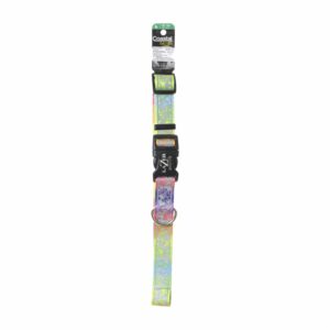 Collar Estampado Corazon Arco Iris Grande LAZER BRITE 3/8"X18"-26"