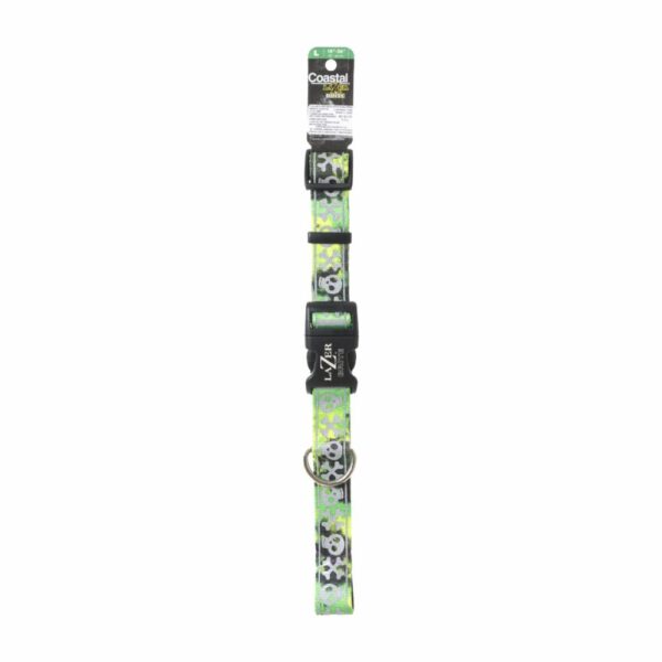 Collar Estampado Lima Calabera Grande LAZER BRITE 1"X18"-26"
