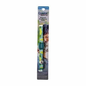 Collar Para Gato Hebilla Magnetica Teal Peacock 3/8X8-12 SAFE CAT FASHION 3/8"X8"-12"