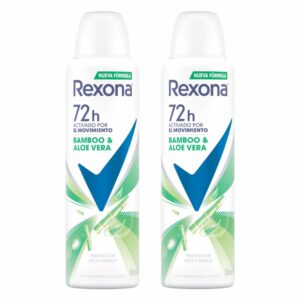 Desodorante En Aerosol Bamboo Y Aloe Vera REXONA 2 X 150 Ml