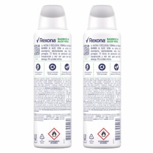 Desodorante En Aerosol Bamboo Y Aloe Vera REXONA 2 X 150 Ml