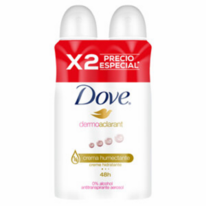 Desodorante En Aerosol Para Dama Dermo Aclarant DOVE 2 X 150 Ml