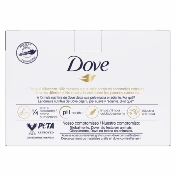 Jabón En Barra Con Leche De Coco DOVE 4 X 90 G - Imagen 3