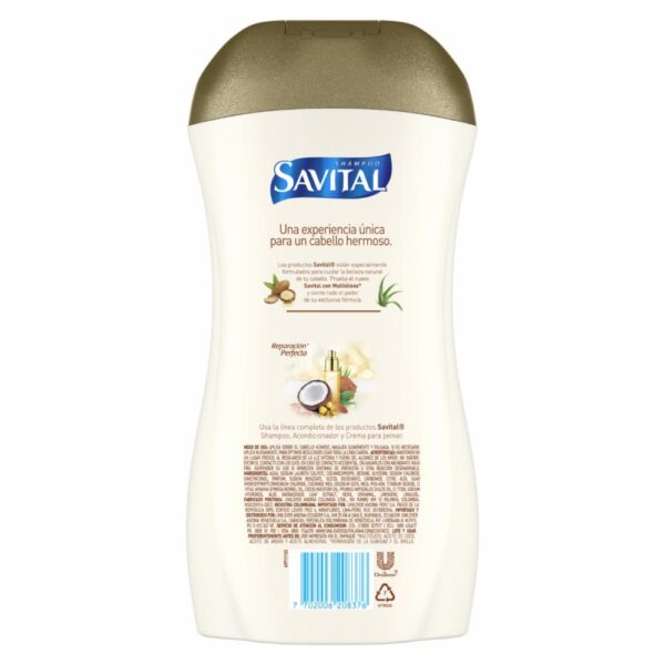 Shampoo Con Multiaceites SAVITAL 510 Ml - Imagen 2