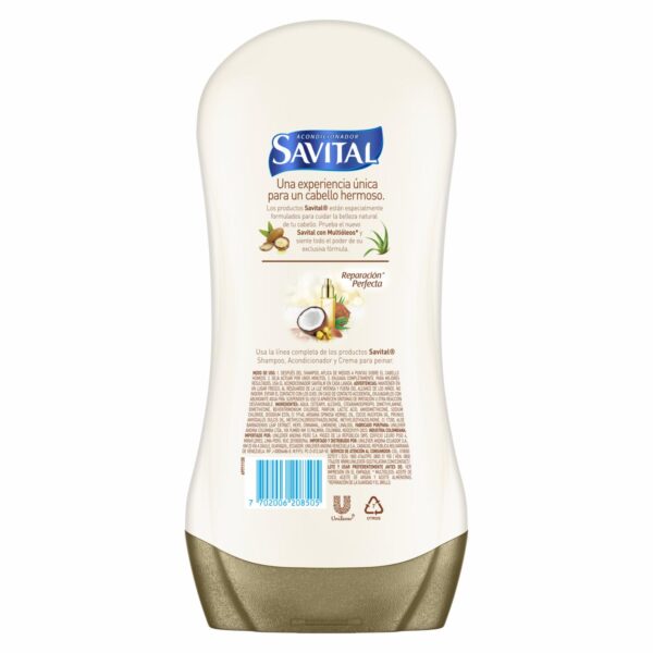 Acondicionador De Cabello Multiaceites SAVITAL 490 Ml - Imagen 2