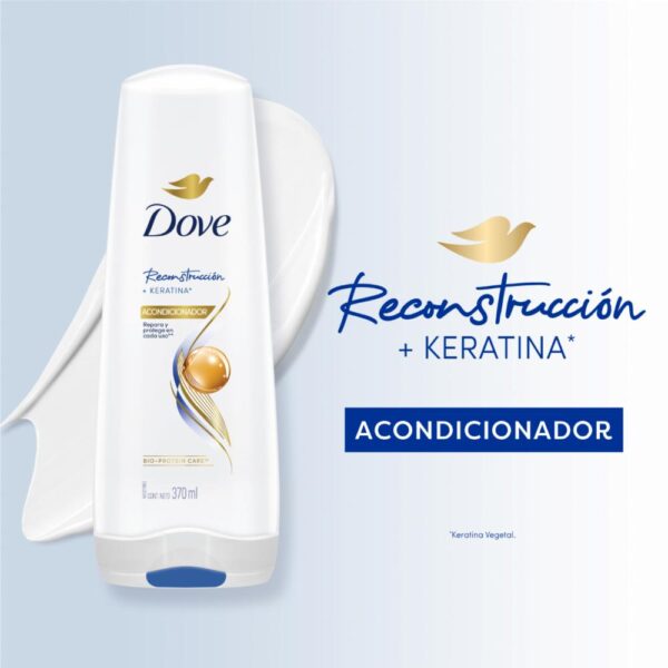 Acondicionador De Cabello Reconstrucción DOVE 370 Ml - Imagen 3