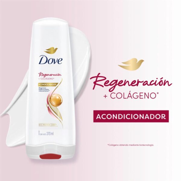 Acondicionador De Cabello Regeneración Con Colágeno DOVE 370 Ml - Imagen 4