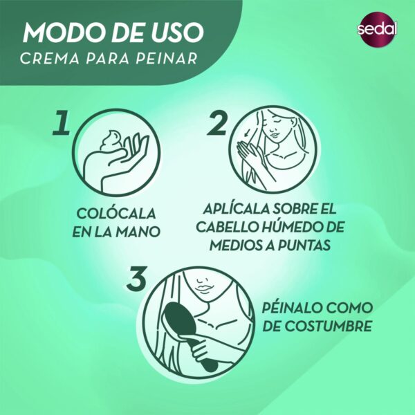 Crema De Peinar Rizos Obedientes SEDAL 300 Ml - Imagen 6