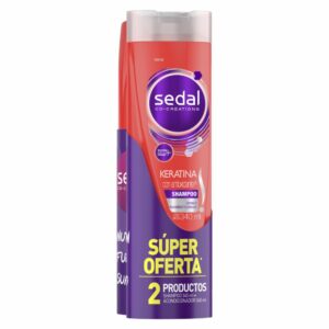 Shampoo + Acondicionador Keratina Con Antioxidantes SEDAL 2 x 340 Ml