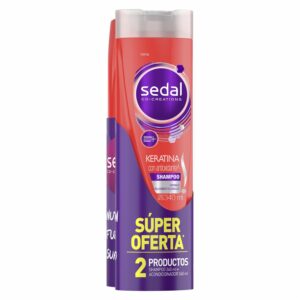 Shampoo + Acondicionador Keratina Con Antioxidantes SEDAL 2 x 340 Ml