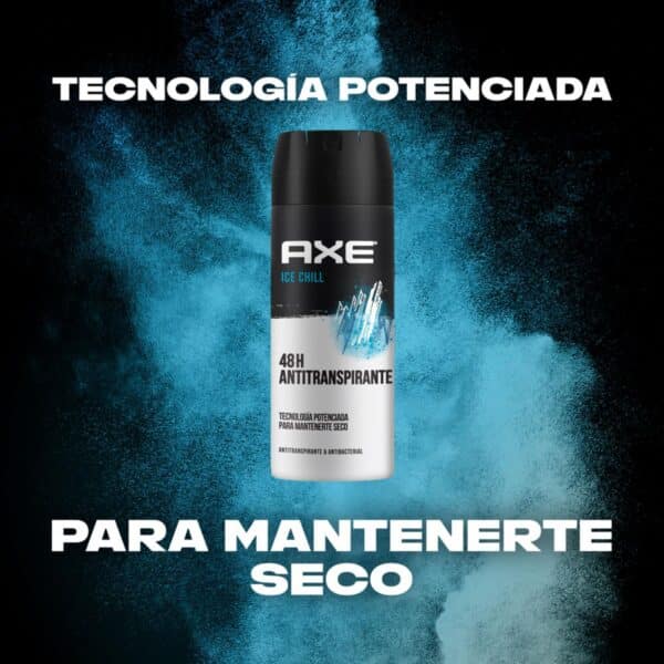 Desodorante En Aerosol Antitranspirante Ice Chill AXE 2 X 152 Ml - Imagen 3