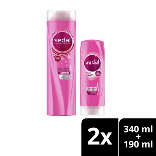 Shampoo + Acondicionador Con Ceramidas SEDAL 2 x 340 Ml - Imagen 3