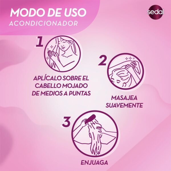 Shampoo + Acondicionador Con Ceramidas SEDAL 2 x 340 Ml - Imagen 7