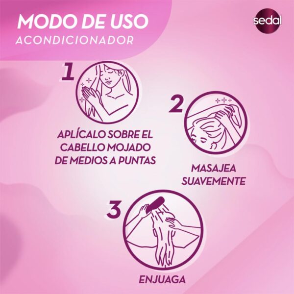 Shampoo + Acondicionador Con Ceramidas SEDAL 2 x 340 Ml - Imagen 7