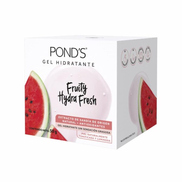 Gel Hidratante Facial Fruity Hydra Fresh Sandía POND`S 50 G - Imagen 4