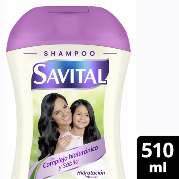 Shampoo Complejo Hialurónico Y Sábila SAVITAL 510 Ml - Imagen 3