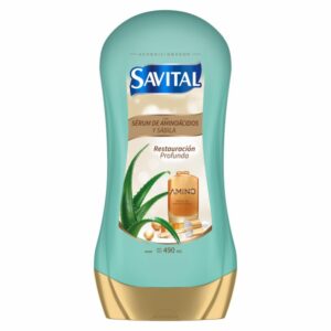 Acondicionador De Cabello Con Serúm De Aminoácidos Y Sábila SAVITAL 490 Ml