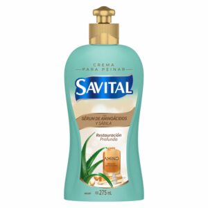 Crema Tratamiento Capilar Con Serúm De Aminoácidos Y Sábila SAVITAL 275 Ml