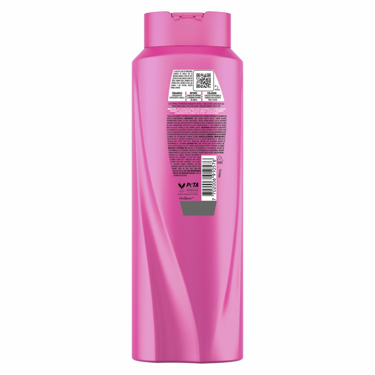 Shampoo Con Ceramidas Active SEDAL 650 Ml - Imagen 5