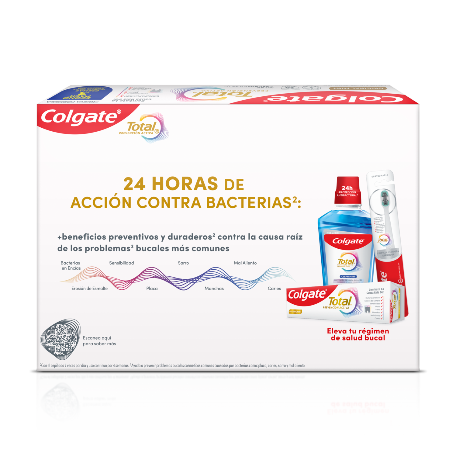Crema Dental Total Original Mint COLGATE 3X75 Ml - Imagen 3