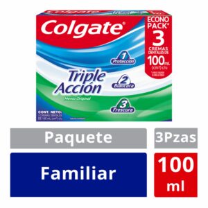 Crema Dental Triple Acción COLGATE 3 X 100Ml