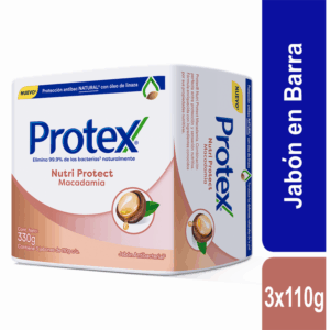 Jabón En Barra Protección Hidratante Macadamia PROTEX 3 X 110 G