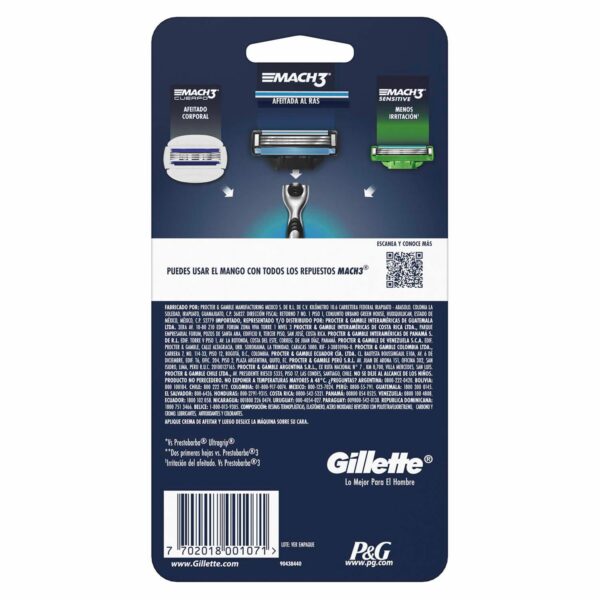 Afeitadora Desechable Caballero Mach 3 World lassic Edition GILLETTE Unidad - Imagen 2