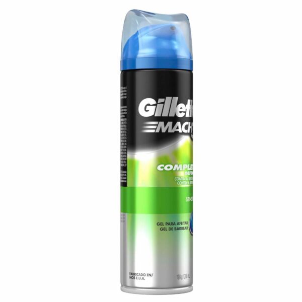 Gel Para Afeitar Mach 3 Sensitive Complete Defense GILLETTE 200 G - Imagen 3