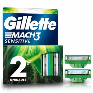 Repuesto Afeitadora Caballero Mach 3 Sensitive GILLETTE X 2 Uds