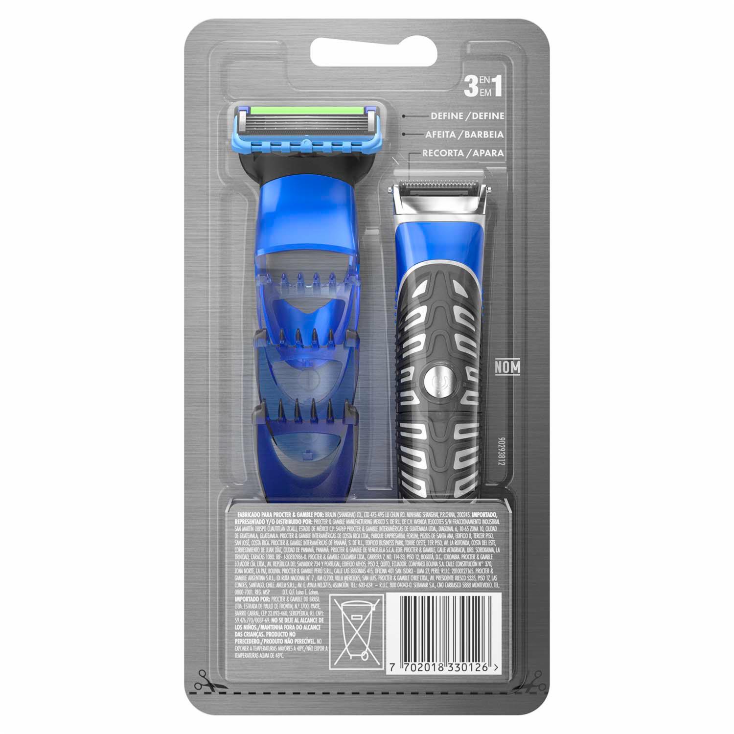 Afeitadora Hombre Styler Para Cara Y Cuerpo GILLETTE Unidad - Imagen 2