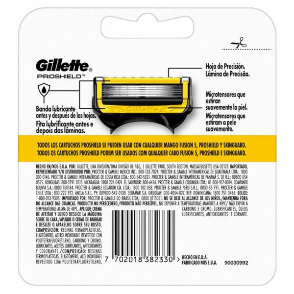 Repuesto Afeitadora Caballero Fusión Proshld KING C GILLETTE X 2 Uds - Imagen 2