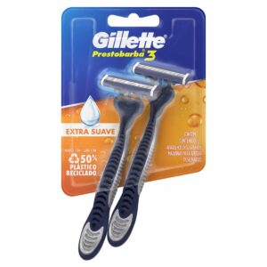 Afeitadora Desechable Caballero Prestobarba 3 Ultra Suave GILLETTE X 2 Uds