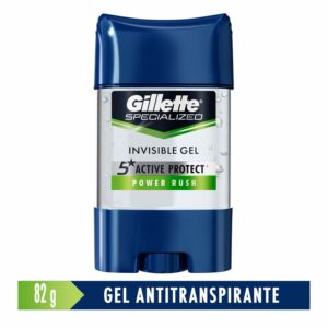 Gel Invisible Antitranspirante Specialized Power Rush GILLETTE 82 G
