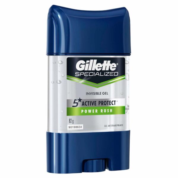Gel Invisible Antitranspirante Specialized Power Rush GILLETTE 82 G - Imagen 3