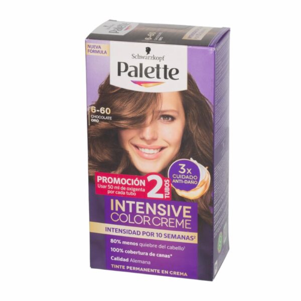 Tinte Capilar De Cabello PALETTE Color Chocol. Oro 6-60