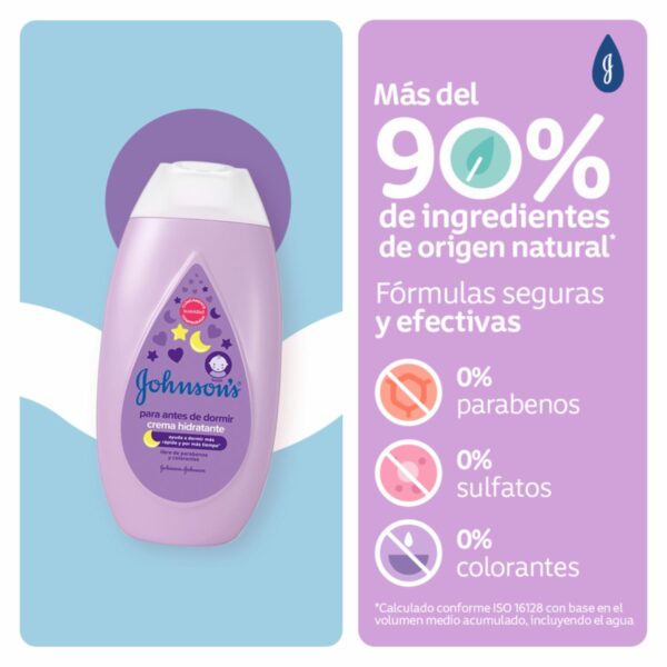 Crema Infantil Antes De Dormir JOHNSON´S BABY 400 Ml - Imagen 4