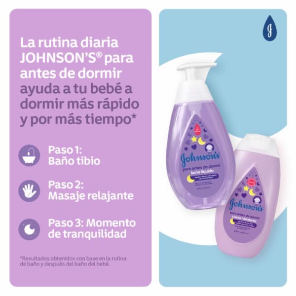 Crema Infantil Antes De Dormir JOHNSON´S BABY 400 Ml - Imagen 5