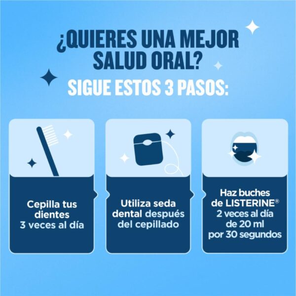 Enjuague Bucal Control Cálculo Zero Alcohol LISTERINE 500 Ml - Imagen 4