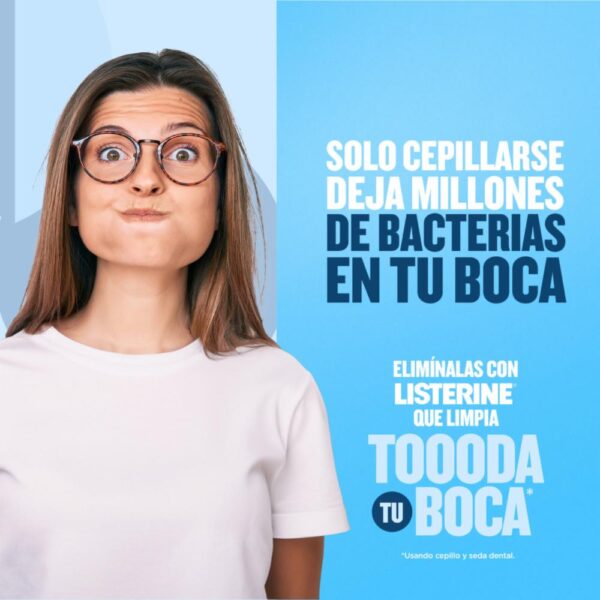 Enjuague Bucal Control Cálculo Zero Alcohol LISTERINE 500 Ml - Imagen 5