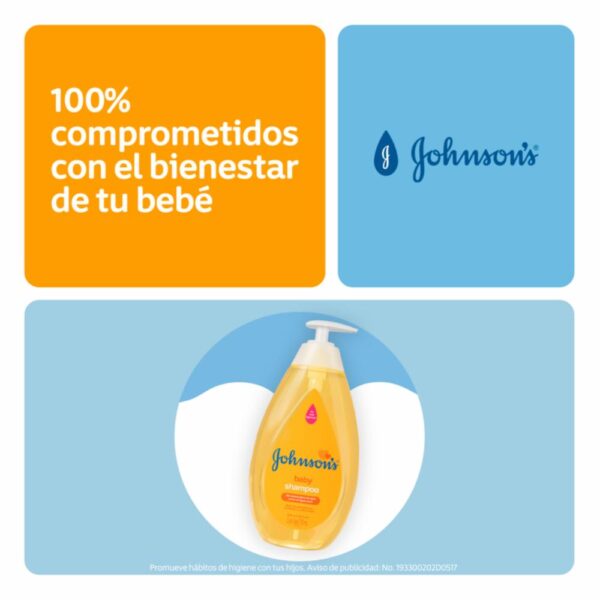 Shampoo Bebé Original JOHNSON´S BABY 750 Ml - Imagen 5