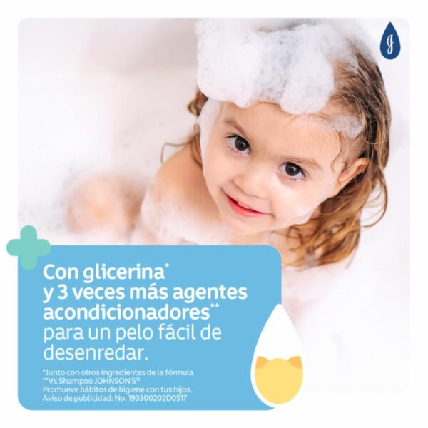 Shampoo Bebé Hidratación Intensa JOHNSON´S BABY 400 Ml - Imagen 3