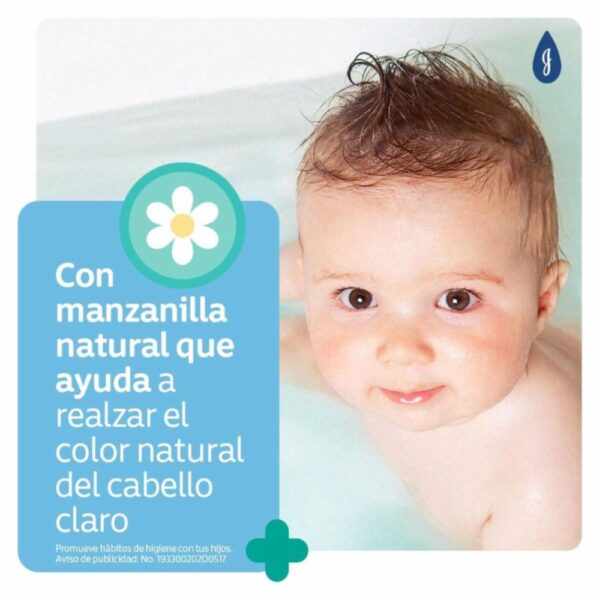 Shampoo Bebé Manzanilla JOHNSON´S BABY 400 Ml - Imagen 3
