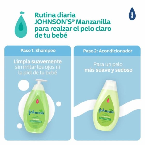 Shampoo Bebé Manzanilla JOHNSON´S BABY 400 Ml - Imagen 5