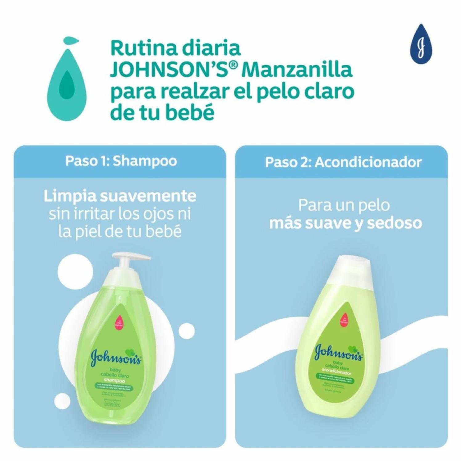 Shampoo Bebé Manzanilla JOHNSON’S 400 Ml