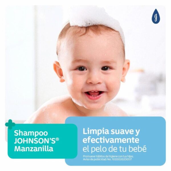 Shampoo Bebé Manzanilla JOHNSON´S BABY 400 Ml - Imagen 6