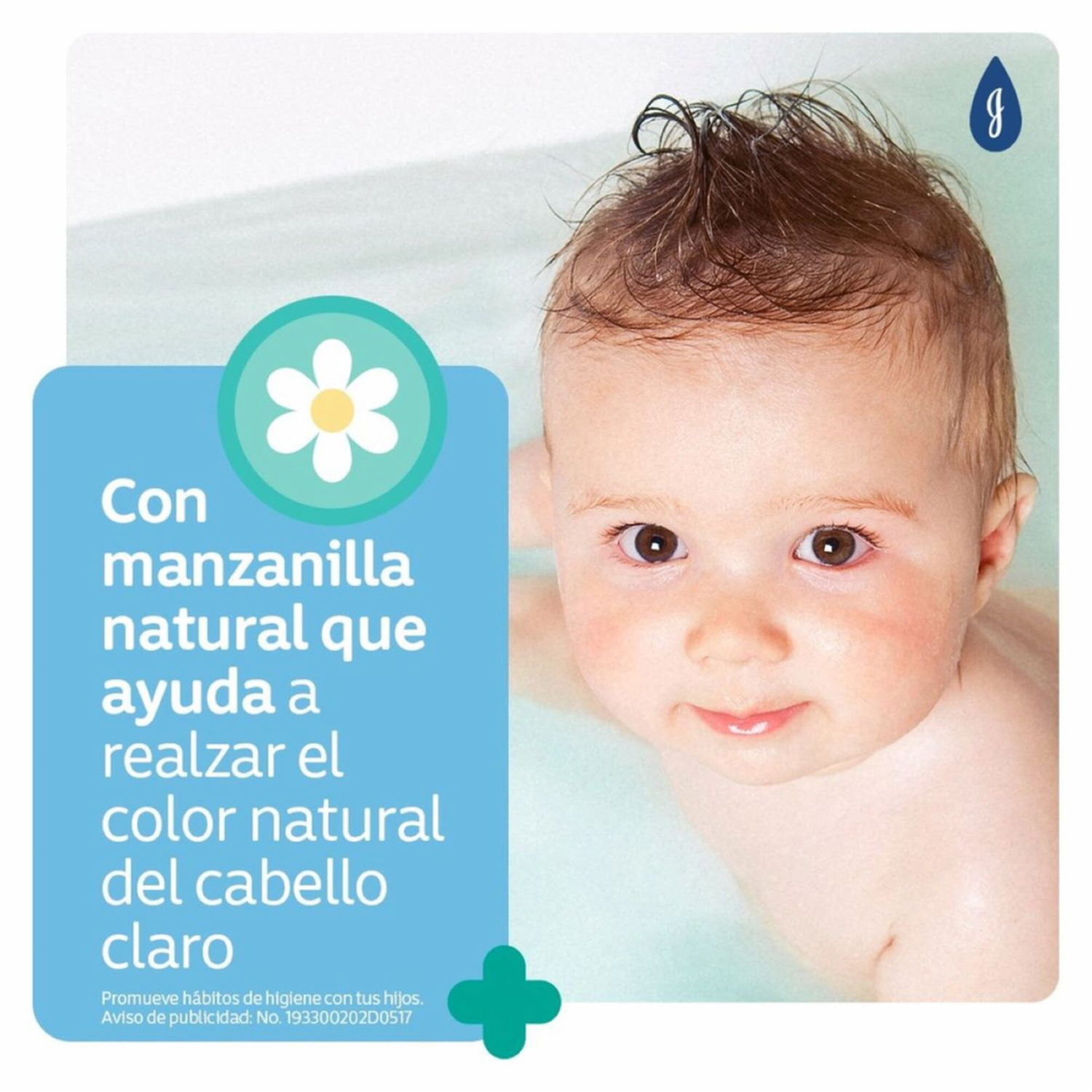 Shampoo Bebé Manzanilla JOHNSON'S 750 Ml - Imagen 3