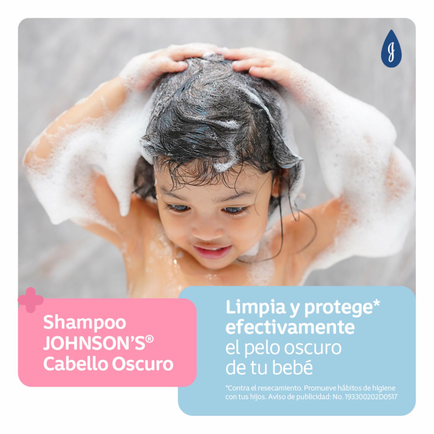Shampoo De Cabello Para Bebé Cabello Oscuro JOHNSON'S 400 Ml - Imagen 6