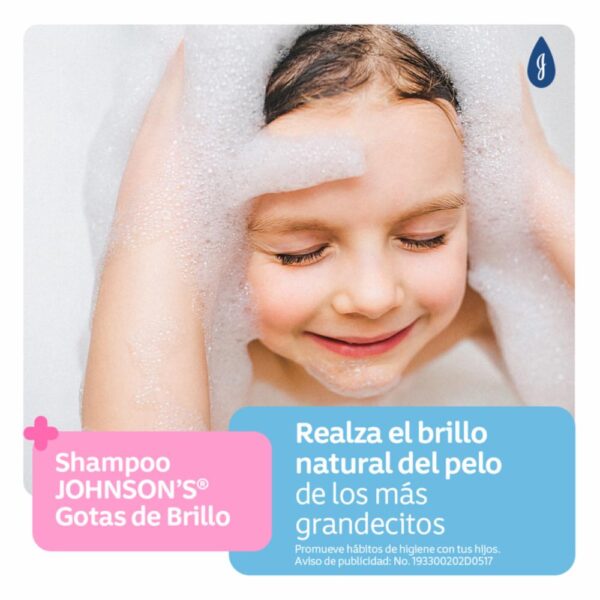 Shampoo Bebé Gotas De Brillo JOHNSON´S BABY 400 Ml - Imagen 6