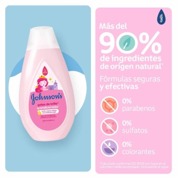 Acondicionador Bebé Gotas De Brillo JOHNSON´S BABY 400 Ml - Imagen 4